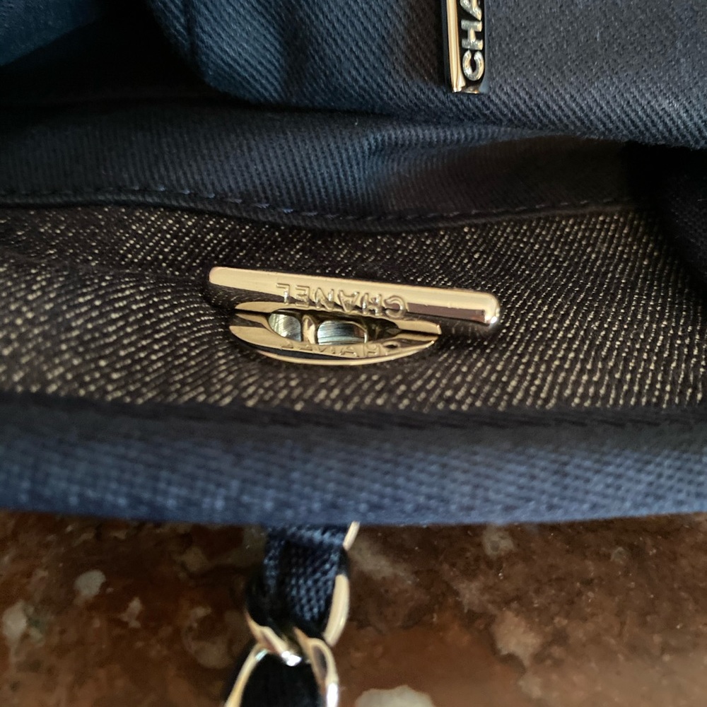 Chanel Deauville Denim Blue Medium MM Tote - Picture 12 of 14